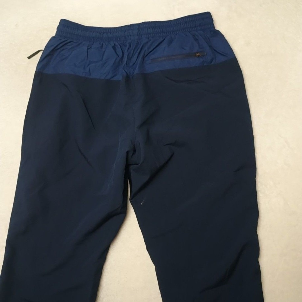 Adidas Track Pants Mens S Blue Nylon Soccer Colorblock Zip Pocket Ankle Zip Team - Picture 4 of 13